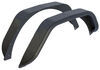 fender flares aries rear for jeep - textured black powder coated aluminum