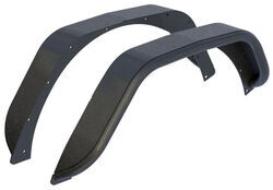 Aries Rear Fender Flares for Jeep - Textured Black Powder Coated Aluminum - AA92FB