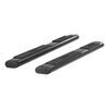 nerf bars gloss finish aries oval w/ custom installation kit - 6 inch wide black aluminum 75 long