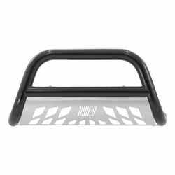 Aries Bull Bar with Removable Skid Plate - 3" Tubing - Semi Gloss Black Powder Coated Steel - AAB35-2001