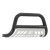 Aries Bull Bar with Removable Skid Plate - 3" Tubing - Semi Gloss Black Powder Coated Steel