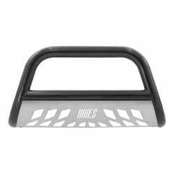Aries Bull Bar with Removable Skid Plate - 3" Tubing - Semi Gloss Black Powder Coated Steel - AAB35-2006