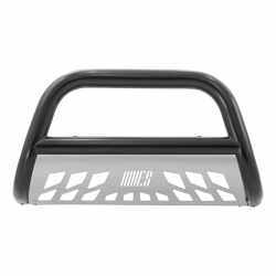 Aries Bull Bar with Removable Skid Plate - 3" Tubing - Semi Gloss Black Powder Coated Steel - AAB35-3004