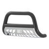 bull bar 3 inch tubing aries with removable skid plate - semi gloss black powder coated steel