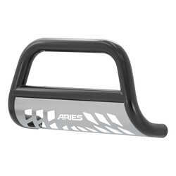 Aries Bull Bar with Removable Skid Plate - 3" Tubing - Semi Gloss Black Powder Coated Steel - AAB35-4016