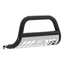 Aries Bull Bar with Removable Skid Plate - 3" Tubing - Semi Gloss Black Powder Coated Steel - AAB35-6001