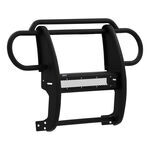 Aries Pro Series Grille Guard with Mesh LED Cover Plate - Textured Black Powder Coated Steel        