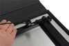 Lomax Hard Tonneau Cover - Folding - Aluminum - Matte Black Rack Compatible AB1020099