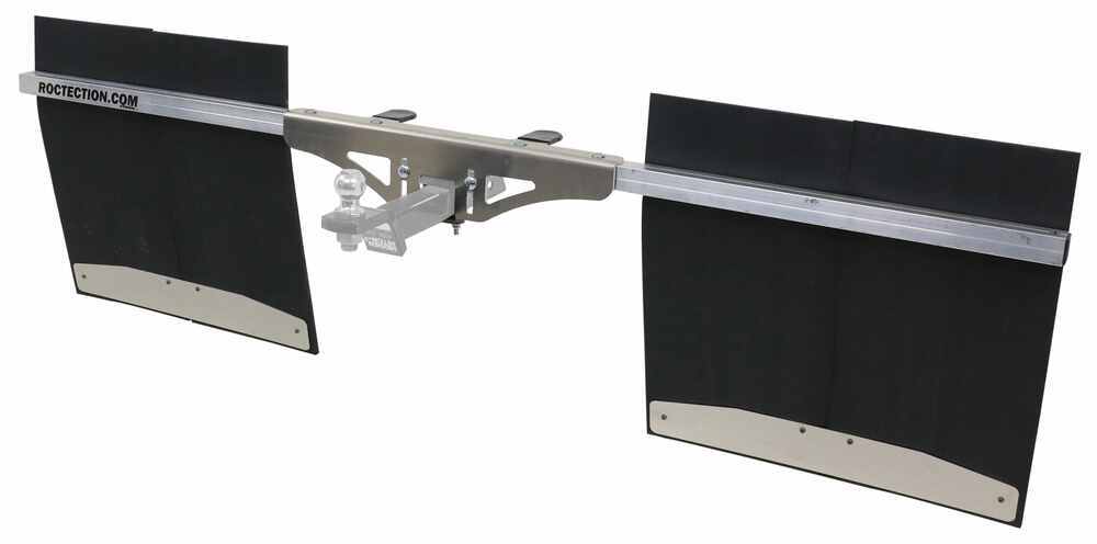 Access Roctection Universal Mud Flaps for Full Size Trucks and SUVs - 12" Wide - Smooth Finish Hitch Mount AC100001