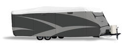 Adco Olefin HD RV Cover for Travel Trailers up to 15' - All Climate + Wind - Gray