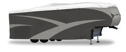 Adco Olefin HD RV Cover for 5th Wheel Toy Haulers up to 40' Long - All Climate + Wind - Gray - AD79ZR