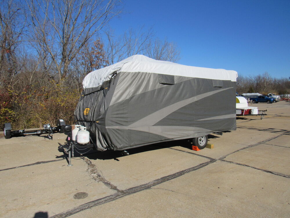 Adco Olefin HD RV Cover for Travel Trailers up to 34' - All Climate + Wind  - Gray ADCO RV Covers AD59ZR