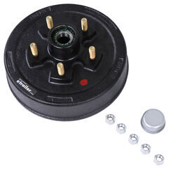 Trailer Hub and Drum Assembly - 3,500-lb Axles - 10" Diameter - 5 on 5 - Pre-Greased           