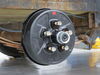 0  hub with integrated drum for 3500 lbs axles trailer and assembly - 3 500-lb 10 inch diameter 5 on pre-greased