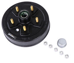 Trailer Hub and Drum Assembly - 3,500-lb Axles - 10" Diameter - 5 on 5-1/2 - Pre-Greased       