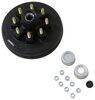 hub with integrated drum easy grease ez lube pre-greased trailer and assembly for 7k axles - 12 inch 8 on 6-1/2