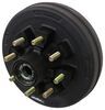 hub with integrated drum pre-greased standard trailer and assembly - 7 000-lb axles 12 inch diameter 8 on 6-1/2