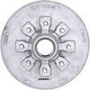 hub with integrated drum for 5200 lbs axles 6000 7000 easy grease trailer and 5.2k to 7k - 12 inch 8 on 6-1/2 galvanized