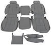 40/20/40 and 60/40 split bench clazzio custom seat covers - leather front rear gray