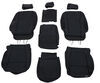 40/20/40 and bench seat bucket seats clazzio custom covers - leather front rear black