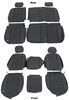 40/20/40 and 60/40 split bench bucket seats underseat storage clazzio custom seat covers - leather front rear black