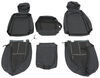 40/20/40 and 60/40 split bench bucket seats clazzio custom seat covers - leather front rear black