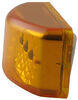 clearance lights submersible miro-flex led or side marker light - 3 diodes rectangle amber lens