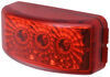 clearance lights submersible miro-flex mini led or side marker light - 3 diodes rectangle red lens