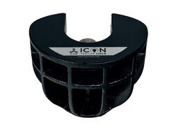 ICON Trailer Coupler Lock for Flat Lip 2-5/16" Ball Coupler - Cast and Stainless Steel - Black - AL86DQ