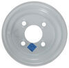 Steel Trailer Wheel - 8" x 5-3/8" Rim - 4 on 4 - Offset 0 - White Steel Wheels - Powder Coat AM20011