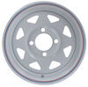 Dexstar Steel Spoke Trailer Wheel - 12" x 4" Rim - 4 on 4 - White Powder Coat 12 Inch AM20122