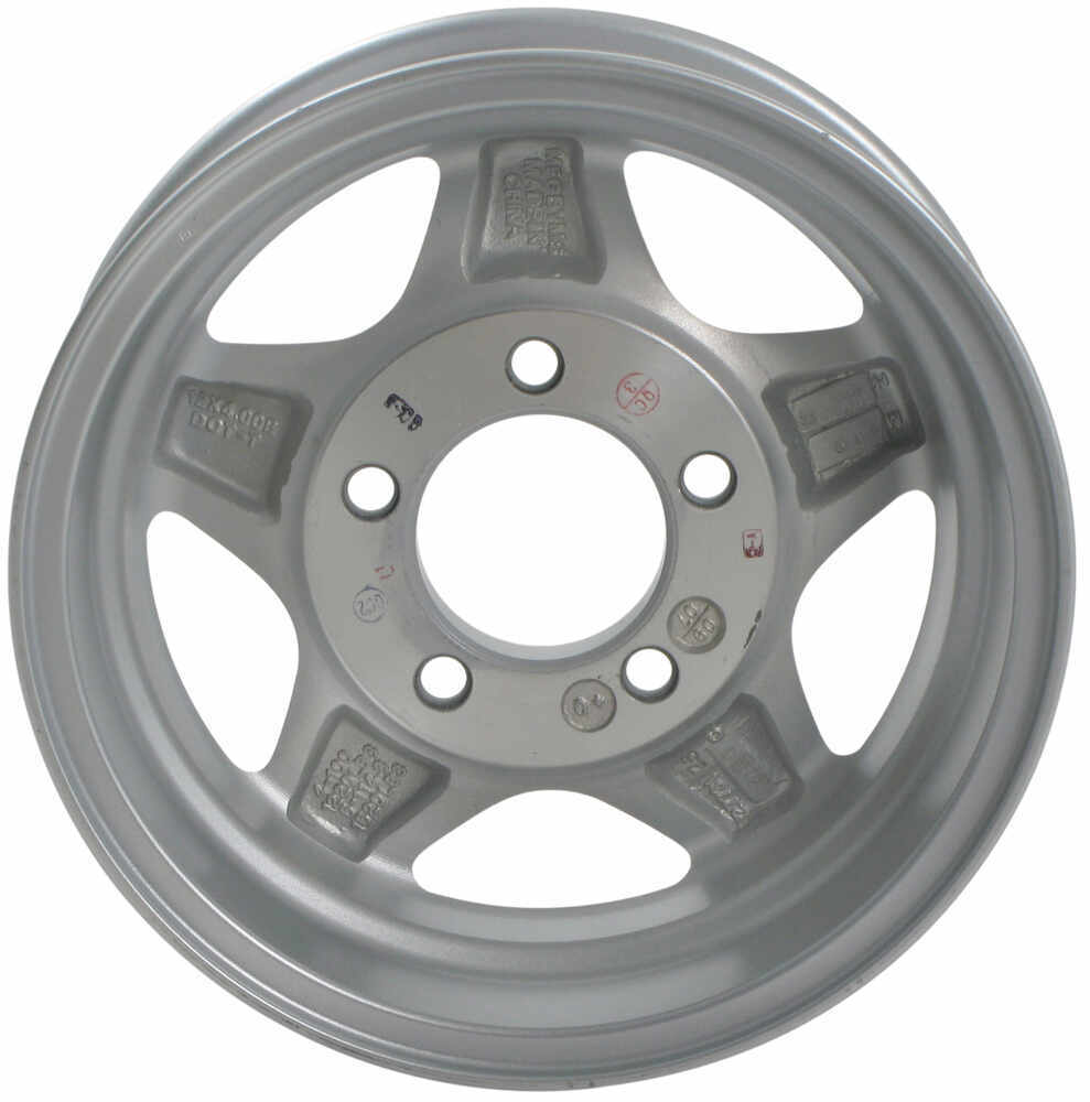 Aluminum Hi-Spec Series 04 Star Mag Trailer Wheel - 12" x 4" Rim - 5 on 4-1/2 HWT Trailer Tires 5 On 4 1 4 Trailer Wheels
