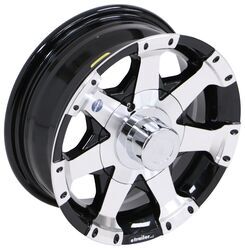 Aluminum Hi-Spec Series 06 Trailer Wheel - 13" x 5" Rim - 5 on 4-1/2 - Black - AM20281B