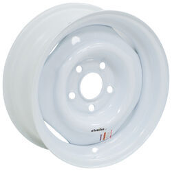 Dexstar Conventional Steel Wheel with Offset - 14" x 5-1/2" Rim - 5 on 4-1/2 - White - AM20334