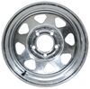 Americana steel spoke wheel with galvanized finish. 