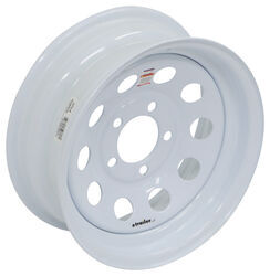 Dexstar Steel Mini Mod Trailer Wheel - 14" x 5-1/2" Rim - 5 on 4-1/2 - White Powder Coat - AM20365