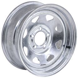 Steel Spoke Trailer Wheel - 15" x 6" Rim - 5 on 4-1/2 - Galvanized Finish - AM20524