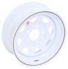 Dexstar Steel Spoke Trailer Wheel - 15" x 6" Rim - 5 on 5 - White Powder Coat Steel Wheels - Powder Coat AM20528DX