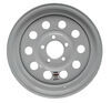 Dexstar Steel Mini Mod Trailer Wheel - 15" x 6" Rim - 5 on 4-1/2 - White Powder Coat Steel Wheels - Powder Coat AM20551