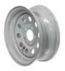 Dexstar Steel Mini Mod Trailer Wheel - 15" x 6" Rim - 5 on 4-1/2 - White Powder Coat Steel Wheels - Powder Coat AM20551