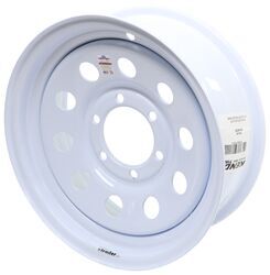 Dexstar Steel Mini Mod Trailer Wheel - 16" x 6" Rim - 6 on 5-1/2 - White Powder Coat - AM20742
