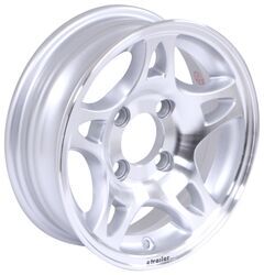 Aluminum Split Spoke Trailer Wheel - 12" x 4" Rim - 4 on 4 - AM22318HWT