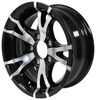 wheel only 5 on 4-1/2 inch aluminum sendel series t07 black machined trailer - 14 x 5-1/2 rim