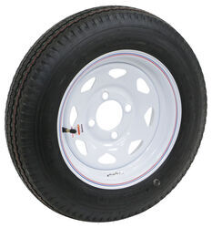 Kenda 4.80-12 Bias Trailer Tire with 12" White Wheel - 4 on 4 - Load Range C
