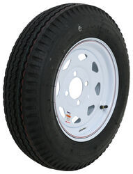 Kenda 5.30-12 Bias Trailer Tire with 12" White Wheel - 4 on 4 - Load Range C - AM30780