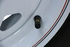 Kenda 5.30-12 Bias Trailer Tire with 12" White Wheel - 4 on 4 - Load Range C Steel Wheels - Powder Coat AM30780