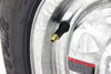 tire with wheel 12 inch kenda karrier s-trail st145/r12 radial w/ galvanized spoke - 5 on 4-1/2 lr d