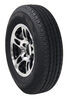 tire with wheel 13 inch karrier st175/80r13 radial trailer w/ aluminum - 5 on 4-1/2 lr d black