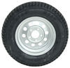 Loadstar boas trailer tire with 5 on 5 bolt pattern silver mod wheel. 