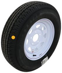 Karrier ST205/75R15 Radial Trailer Tire with 15" White Wheel - 5 on 5 - Load Range C - AM32409